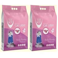 Vancat Lavanta İnce Tane Topaklanan 2x10 kg Kedi Kumu