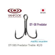 Vanfook DT-58S 2/0 Silver 4 Adet Üçlü İğne