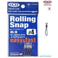 Vanfook RS-10 4 4 Adet Rolling Snap Klips