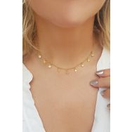 Vaoov 925 Ayar Gümüş Choker Kutup Yıldızı Kolye