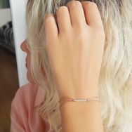 VAOOV 925 Ayar Gümüş Taşlı Çubuk Bileklik