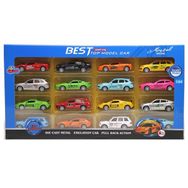 Vardem N955/6633-43-1 16 Parça 1:64 Metal Spor Araba Seti
