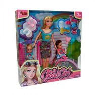 Vardem Oyuncak WG-66749 29 cm 2 Çocuklu Parkta Bebek
