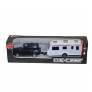 Vardem Oyuncak XFD1001 Kutulu Karavan Çeken Die-Cast Çek Bırak Jeep