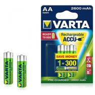 Varta AA 2.600 mAh Ready 2 Use - 2'li Şarjlı Kalem Pil