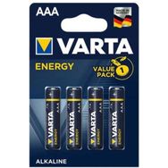Varta AAA - 4'lü Energy Alkalin İnce Pil