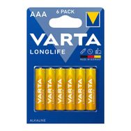 Varta Longlife 6'lı ince AAA Kalem Pil