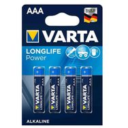 Varta Longlife Power Alkalin AAA 4 İnce Kalem Pil