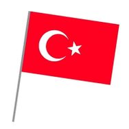 Vatan 20x30 Sopalı Bez Bayrak