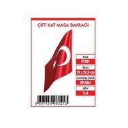 Vatan VT201 15x22 Çift Kat Masa Bayrağı