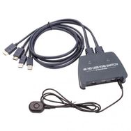 Vcom DD221-4K 2 Port HDMI 1.4 V 4K 30 Hz Plastik Kasa Kvm Switch