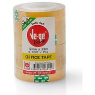Ve-Ge 12x33 6 lı Sarı Şerit Selefon Bant