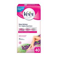 Veet Easy-Gelwax Sir Hassas Ciltler Bacak & Vücut Bölgesi 40'lı Ağda Bantları