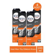Veet Men 4x200 ml Tüy Dökücü Krem