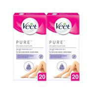 Veet Pure Bandı Bacak ve Vücut Bölgesi 2x20 Adet Sir Ağda