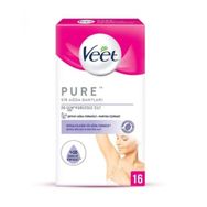 Veet Pure Hipoalerjenik 16'lı Bikini ve Koltuk Altı Bölgesi Hassas Ciltler Sir Ağda Bandı