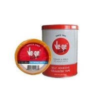 Vege Selefon 12 mm x 66 mt Metal Mavi Şerit 12'li Bant