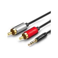 Veggieg 1.5 mt 3.5 mm AUX to 2 RCA Ses Kablosu