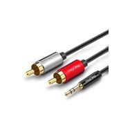 Veggieg 1.5 mt 3.5 mm AUX to 2 RCA Ses Kablosu