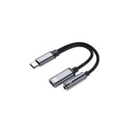 Veggieg 3.5 mm Type-C to Kulaklık ve Type-C Şarj Dönüştürücü Adaptör