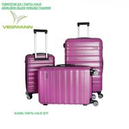 Vegmann Scadel Violet 3'lü Tartılı Valiz Seti