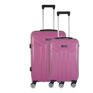 Vegmann Vela Violet Gri Orta Kabin Boy 2'li Valiz Seti