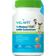 Velavit V-Firstect Kids with Colostrum Beta Glucan 30 Çiğneme Tableti