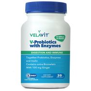 Velavit V-Probiotics with Enzymes 30 Kapsül
