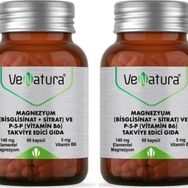 Venatura Magnezyum Bisglisinat Sitrat P-5-P Vitamin B6 2x60 Kapsül