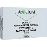 Venatura Sambu-C Kara Mürver Ekstresi Vitamin C 20 Kapsül