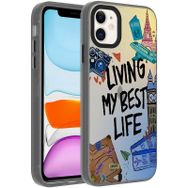 Vendas iPhone 11 Dragon Serisi Parlak Desenli Fashion Hard Silikon Cep Telefonu Kılıfı