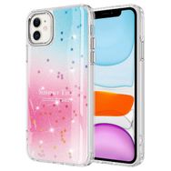 Vendas iPhone 11 Simli Desenli Parlak Zore Task Kapak Cep Telefonu Kılıfı