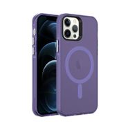 Vendas iPhone 12 Pro Max Cro Serisi Buzlu Transparan Magsafe Şarj Özellikli Sert Cep Telefonu Kılıfı