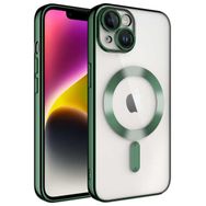 Vendas iPhone 14 Plus Demre Serisi Kamera Korumalı Magsafe Wireless Şarj Özellikli Elektroplated Cep Telefonu Kılıfı