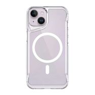 Vendas iPhone 14 Plus Door Serisi Magsafe Destekli Darbe Direçli Elektroplated Şeffaf T-Max Cep Telefonu Kılıfı