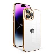 Vendas iPhone 14 Pro Max Uyumlu Veve Serisi Parlak Renkli Kenarlı Elektroplated Magic Silikon Kılıf