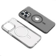 Vendas iPhone 14 Pro Uyumlu Lagent Serisi Sararma Yapmayan Metal Kamera Çıkıntılı Magsafe Destekli Metal Tuş Tasarımlı PC Kılıf