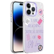 Vendas iPhone 14 Pro Uyumlu Marbello Serisi Mermer Desenli Parlak Yüzeyli Dizayn Kılıf