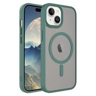 Vendas iPhone 15 Plus Uyumlu Flet Serisi Mat Arka Yüzey Wireless Şarj Destekli Magsafe Kılıf