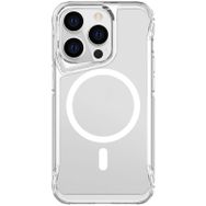 Vendas iPhone 15 Pro Max Door Serisi Magsafe Destekli Darbe Direçli Elektroplated Şeffaf T-Max Cep Telefonu Kılıfı