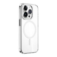 Vendas iPhone 15 Pro Victor Serisi Magsafe Şarj Özellikli Renkli Kamera Çerçeveli Şeffaf Silikon Cep Telefonu Kılıfı
