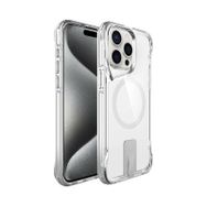Vendas iPhone Uyumlu 15 Pro Max Door Serisi Magsafe Şarj Özellikli T-max Standlı Silikon Kılıf