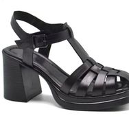 Venüs 2413401Y Siyah Platform Kadın Sandalet