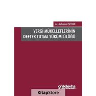 Vergi Mükelleflerinin Defter Tutma Yükümlülüğü - Mahcemal Seyhan