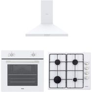 Vestel AF 4661 YB - AO 6004 YB DG - AD 60030 B Beyaz 3'lü Ankastre Set