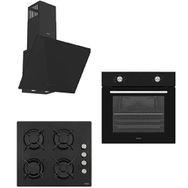 Vestel AF 4661 YS - AO-6104 YS - AD 63340 S Siyah 3'lü Ankastre Set