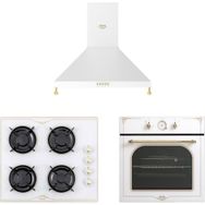 Vestel AF-7688 RB - AO-6104 YRB - AD 60041 RB Beyaz Rustik 3'lü Ankastre Set