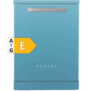 Vestel BM 5001 Mavi Retro 5 Programlı Bulaşık Makinesi