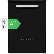 Vestel BM 5001 Retro Siyah 5 Programlı Bulaşık Makinesi