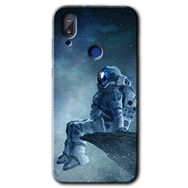 Vestel E5 Astronot Yalnızlığı Baskılı Uyumlu Silikon Kılıf